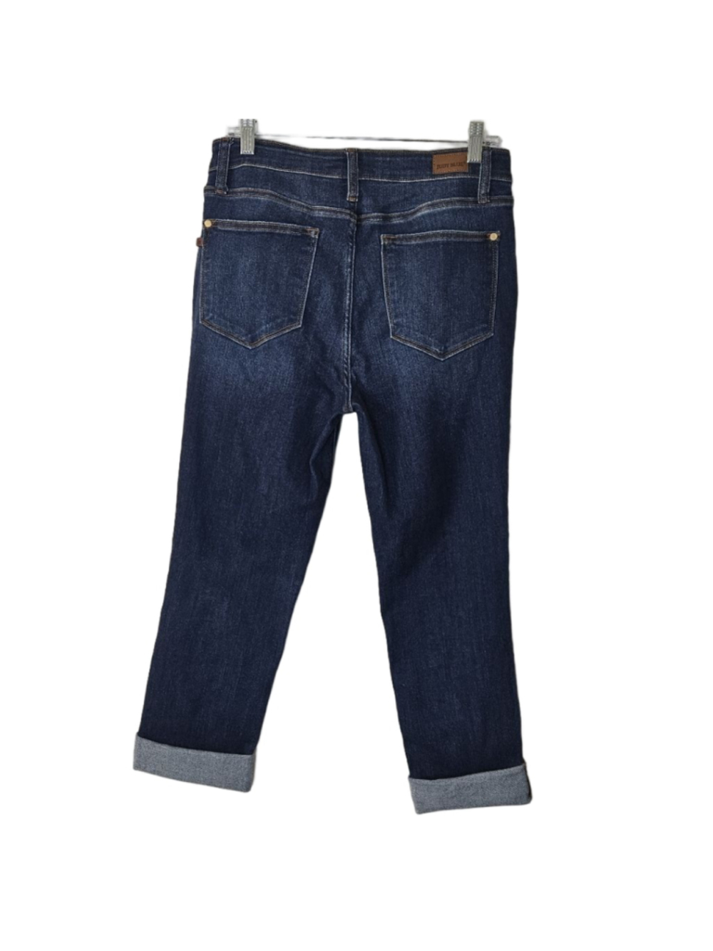 Judy Blue Blue Skinny Fit Capri Jeans 30 Dark Wash Stretchy - Picture 4 of 15